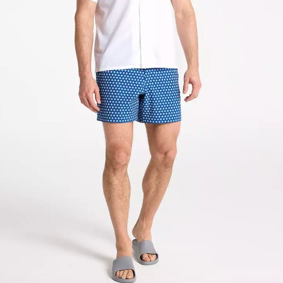 VRST Men's 6" Resort Short, Deep Denim Print, Medium, NWT - Picture 7 of 7